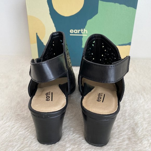 earth shoes Women's Murano Mist, Black Leather, Size 8 - Picture 5 of 10